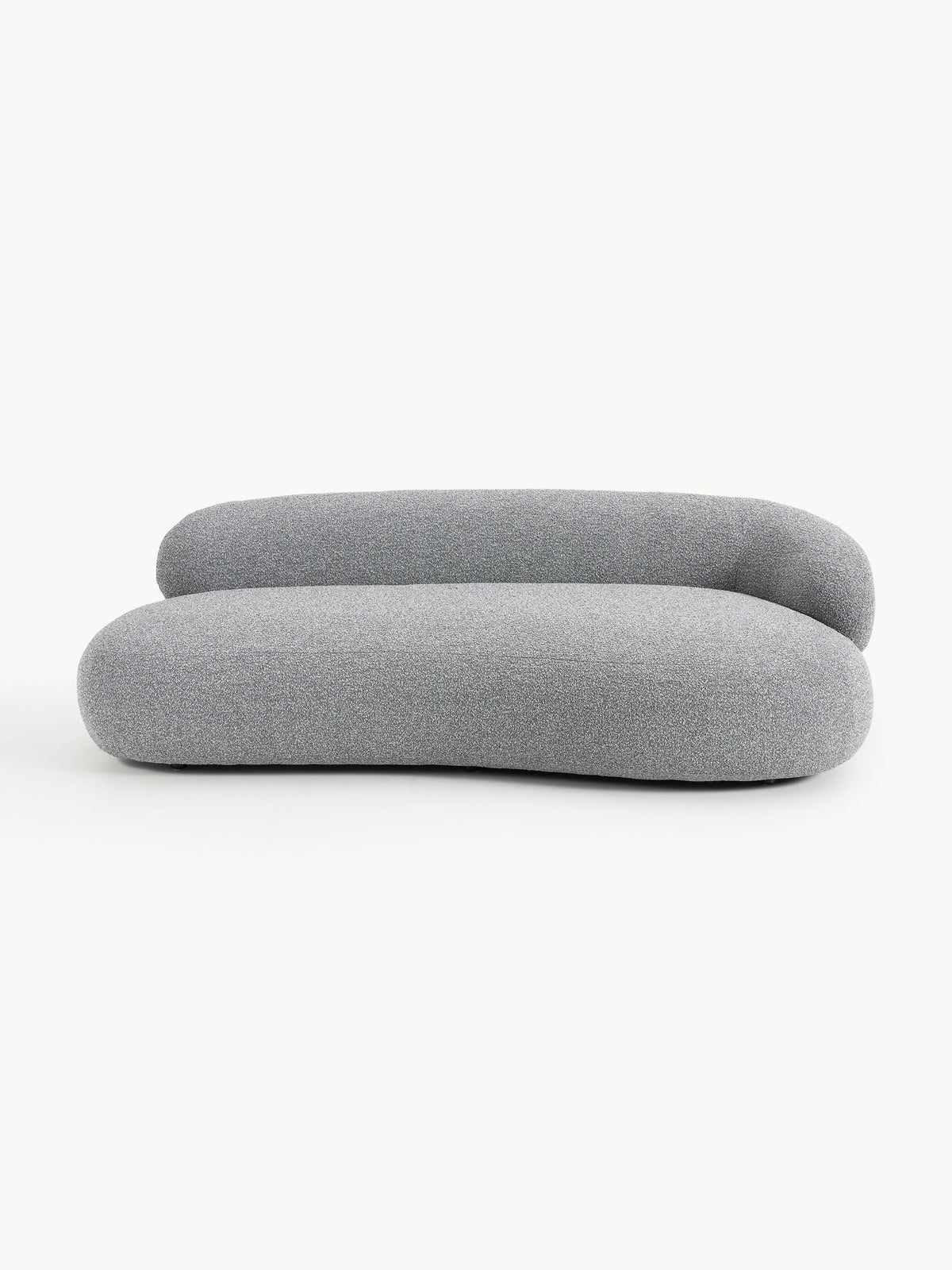 Alba Bouclé Sofa (3-seater) — Grey