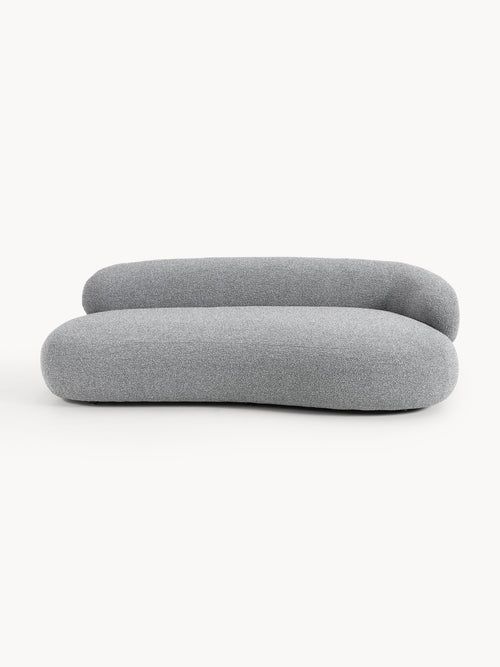 Alba Bouclé Sofa (3-seater) — Grey
