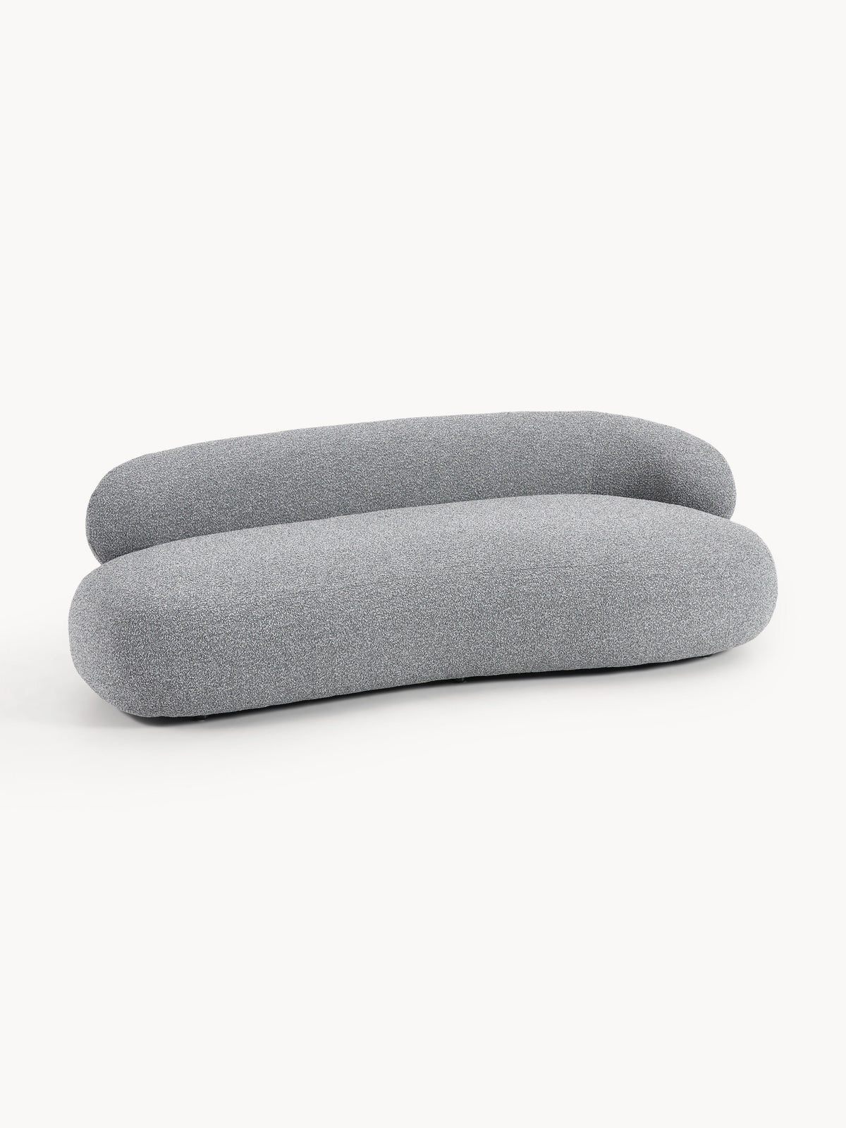 Alba Bouclé Sofa (3-seater) — Grey