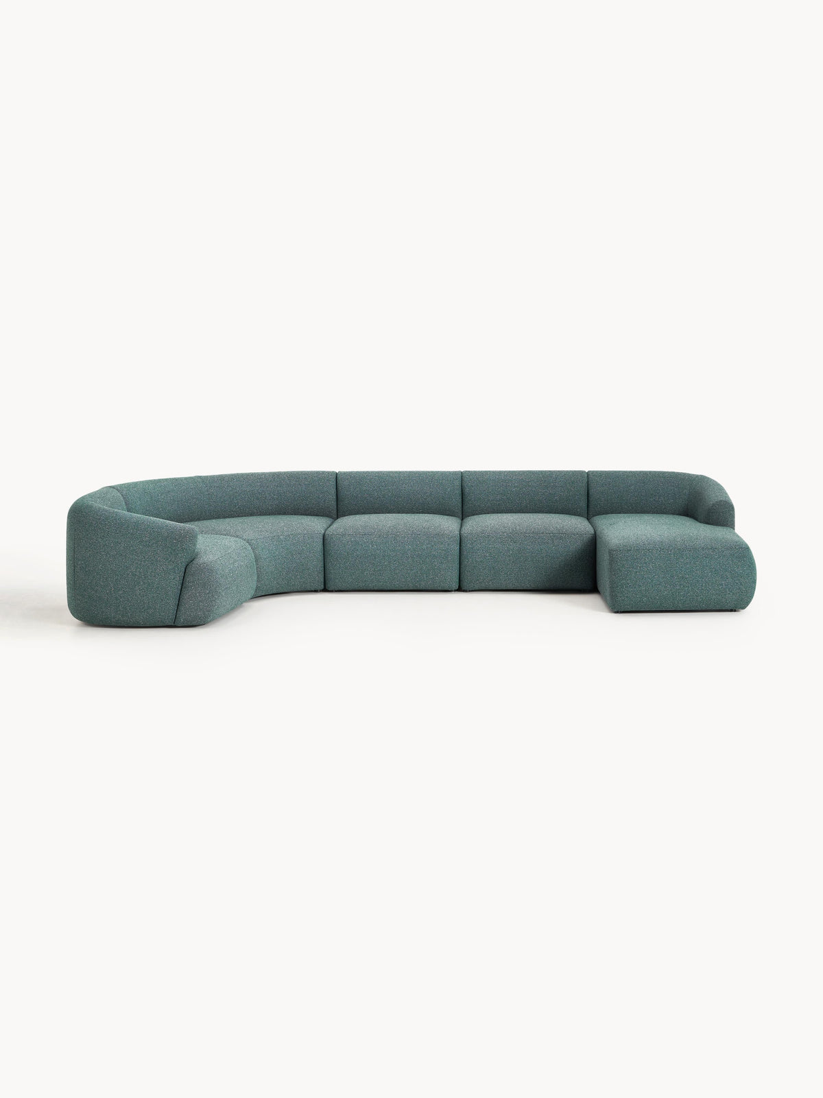 Sofia Modular Bouclé XL Sofa — Petrol Blue