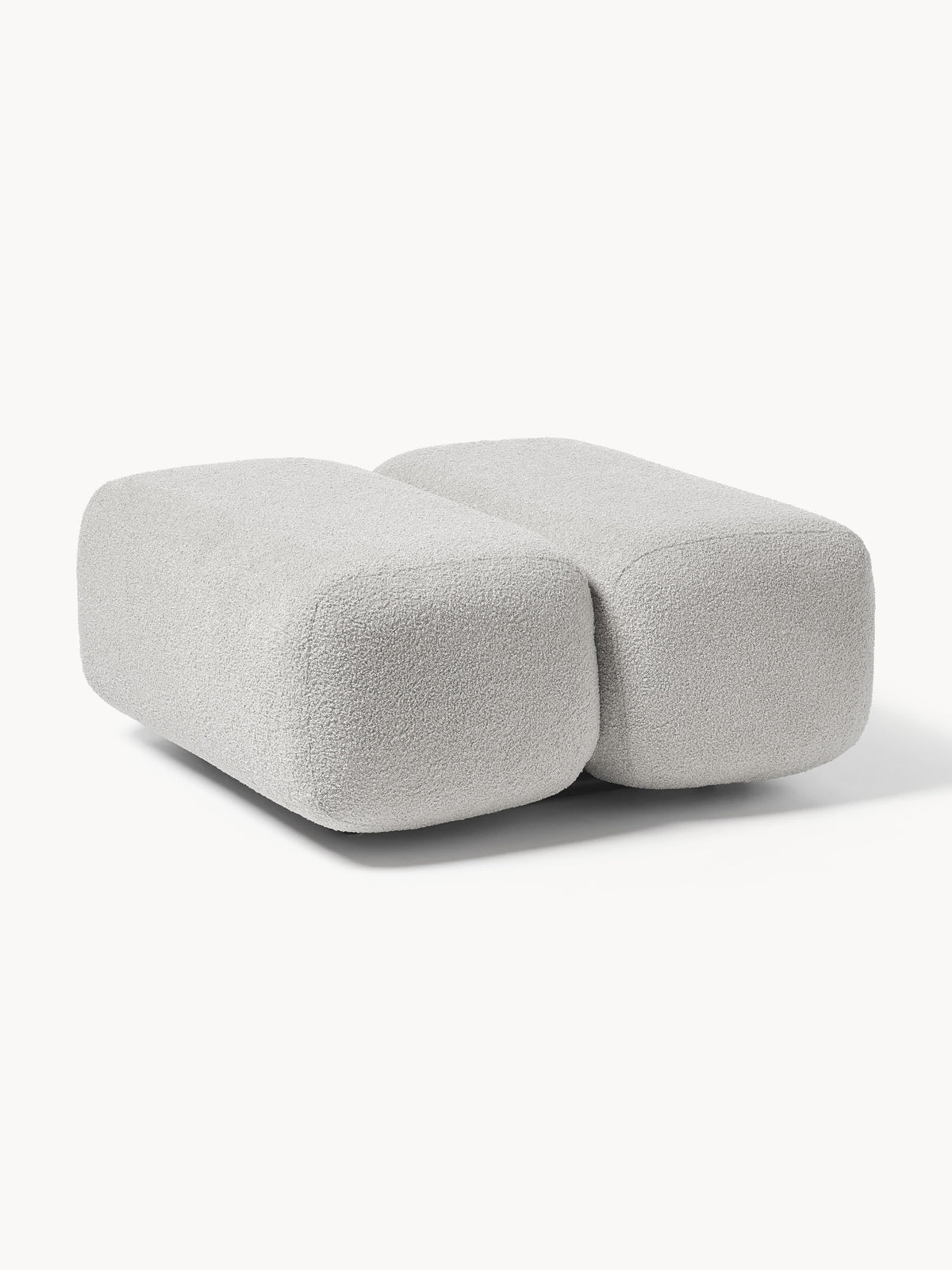 Caterpillar Teddy Upholstered Stool — Oatmeal