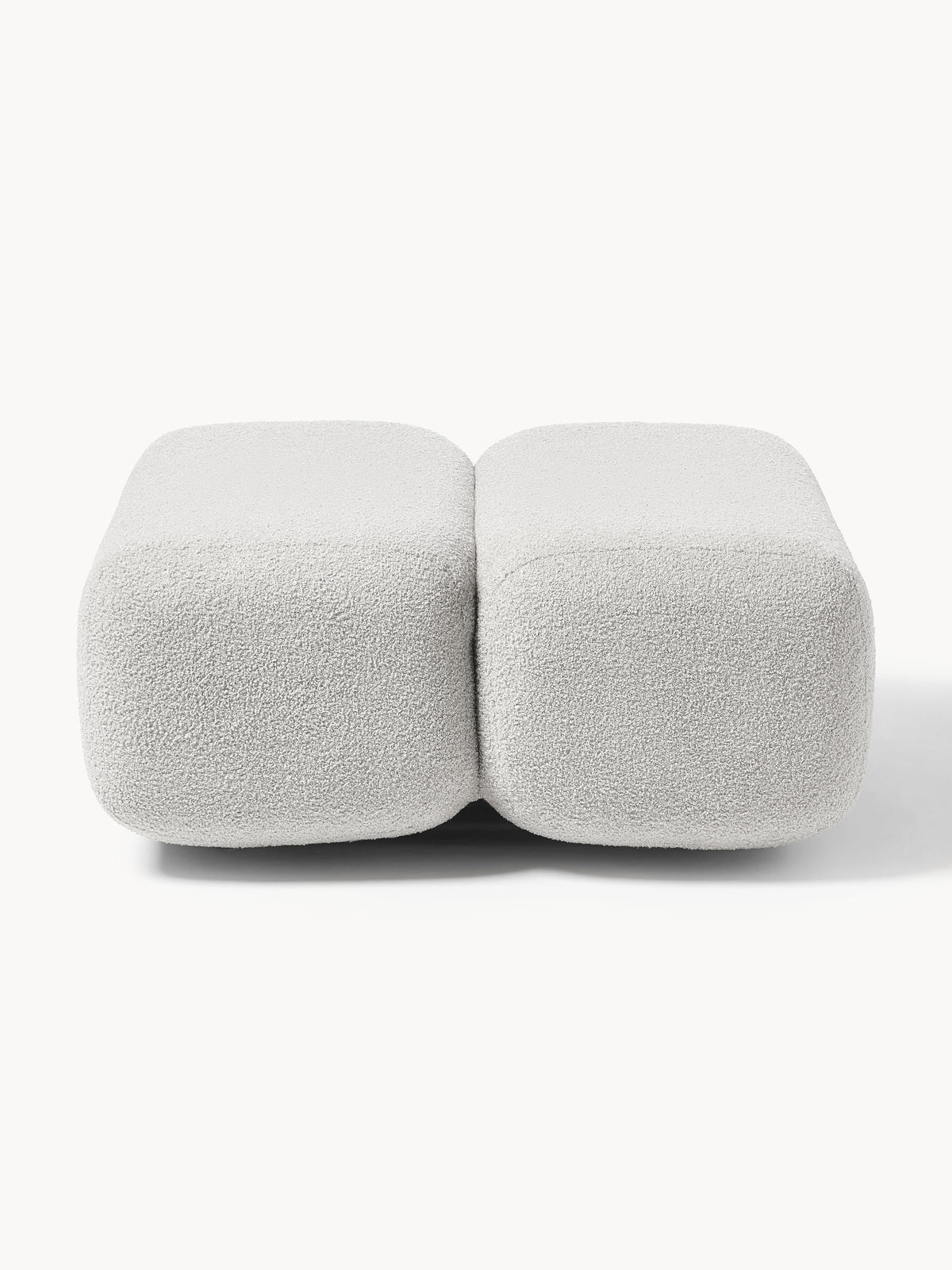 Caterpillar Teddy Upholstered Stool — Oatmeal