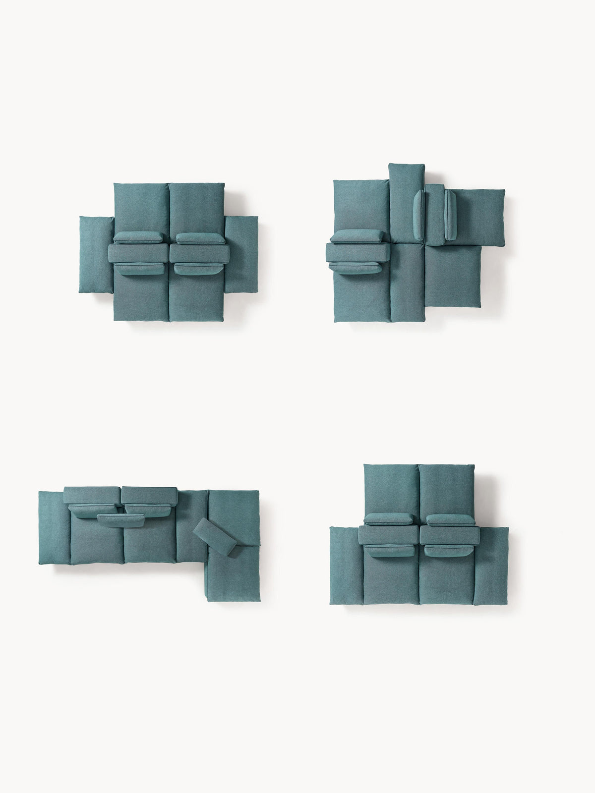 Felix Modular XL Sofa — Petrol Blue