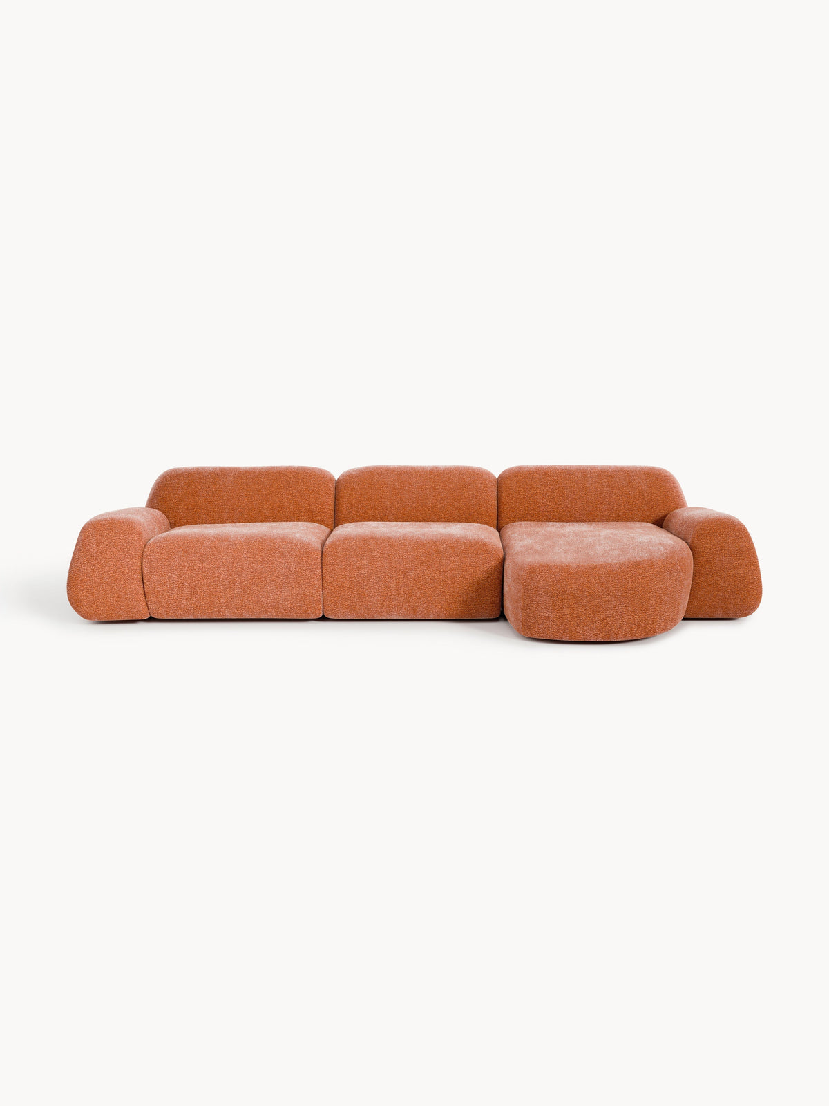 Wolke Modular Teddy-Corner Sofa (4-seater) — Camel