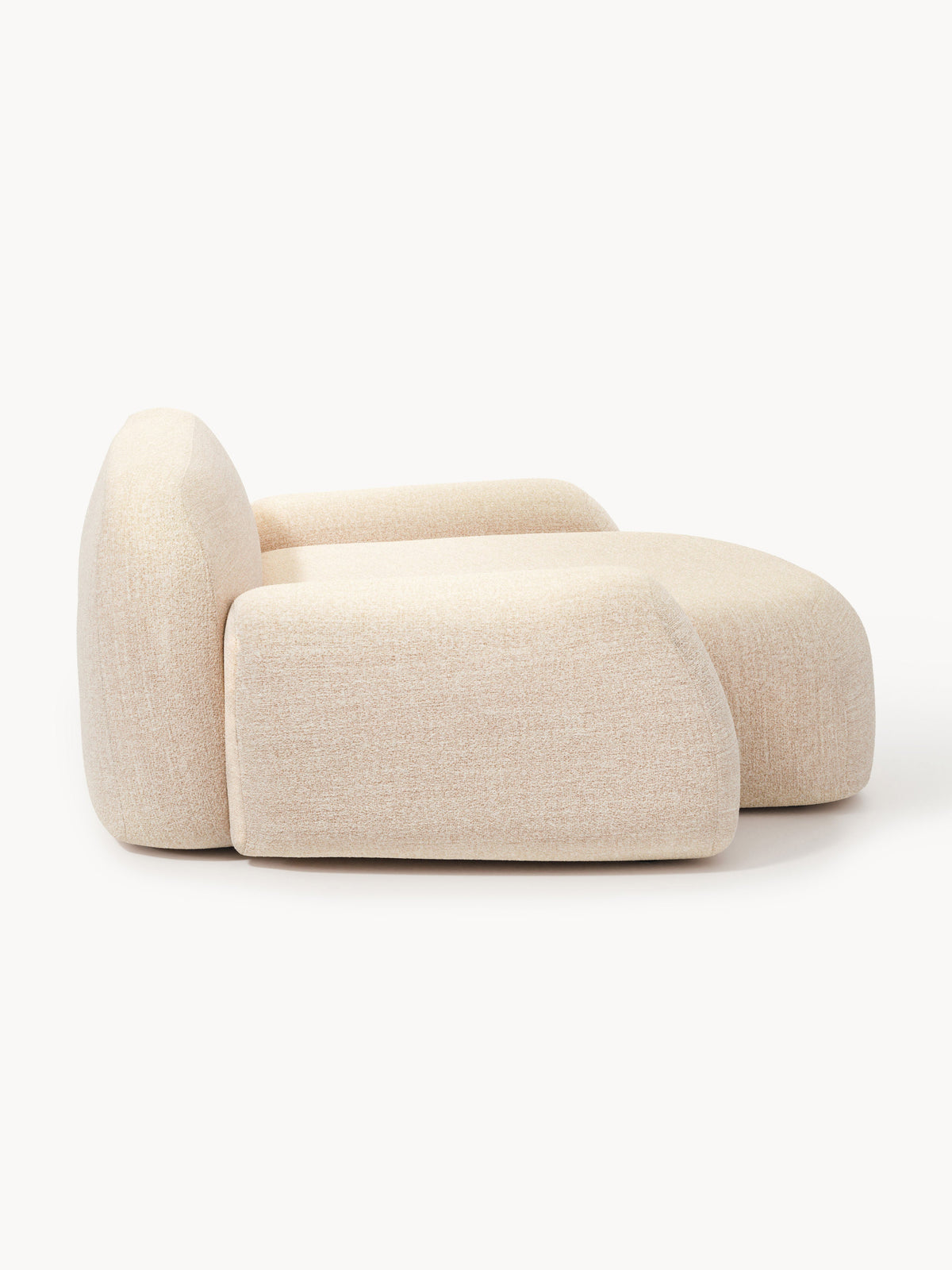 Wolke Bouclé-XL-Lounge Chair — Beige