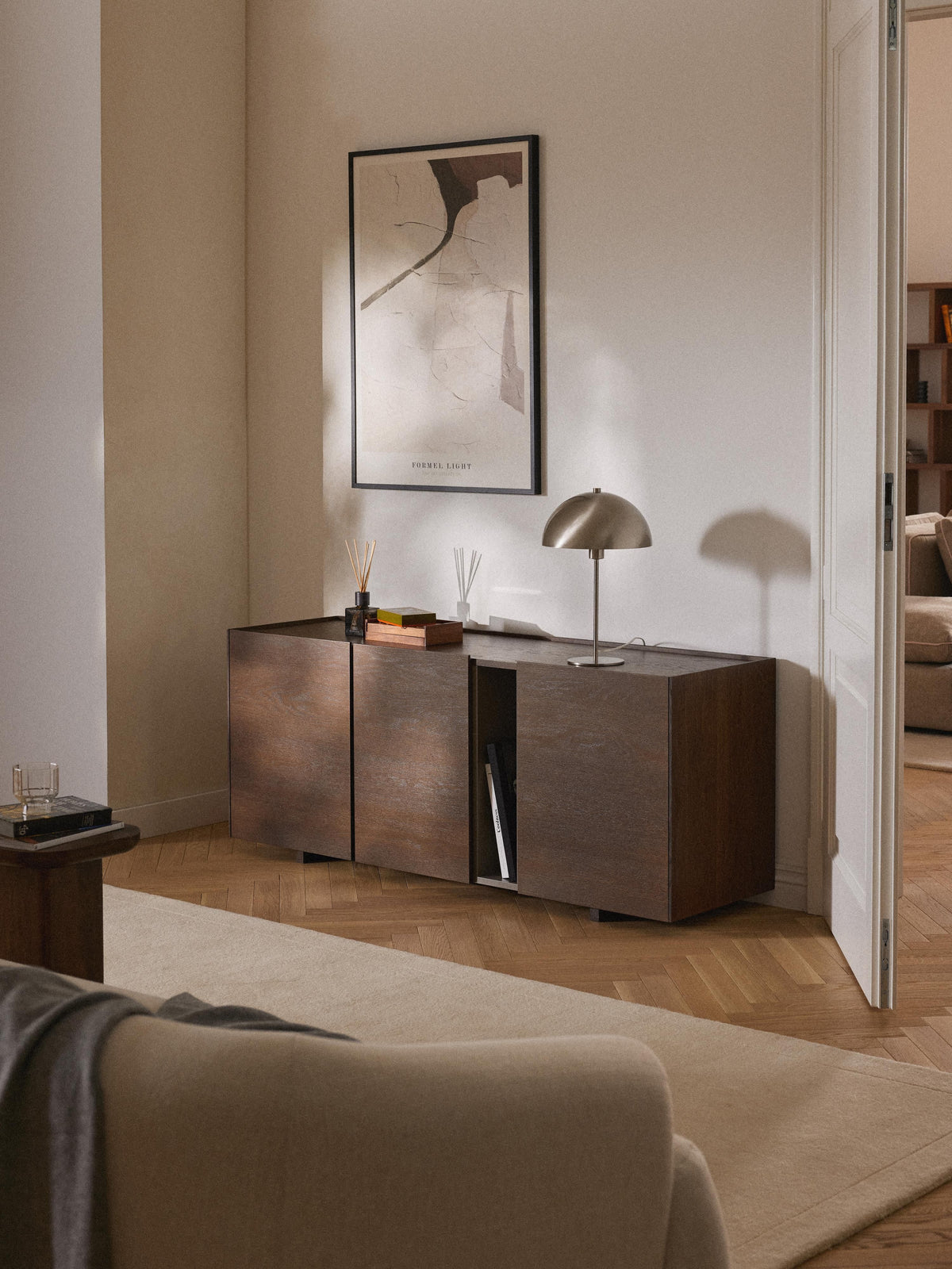 Larsen Wooden Sideboard — Chocolate