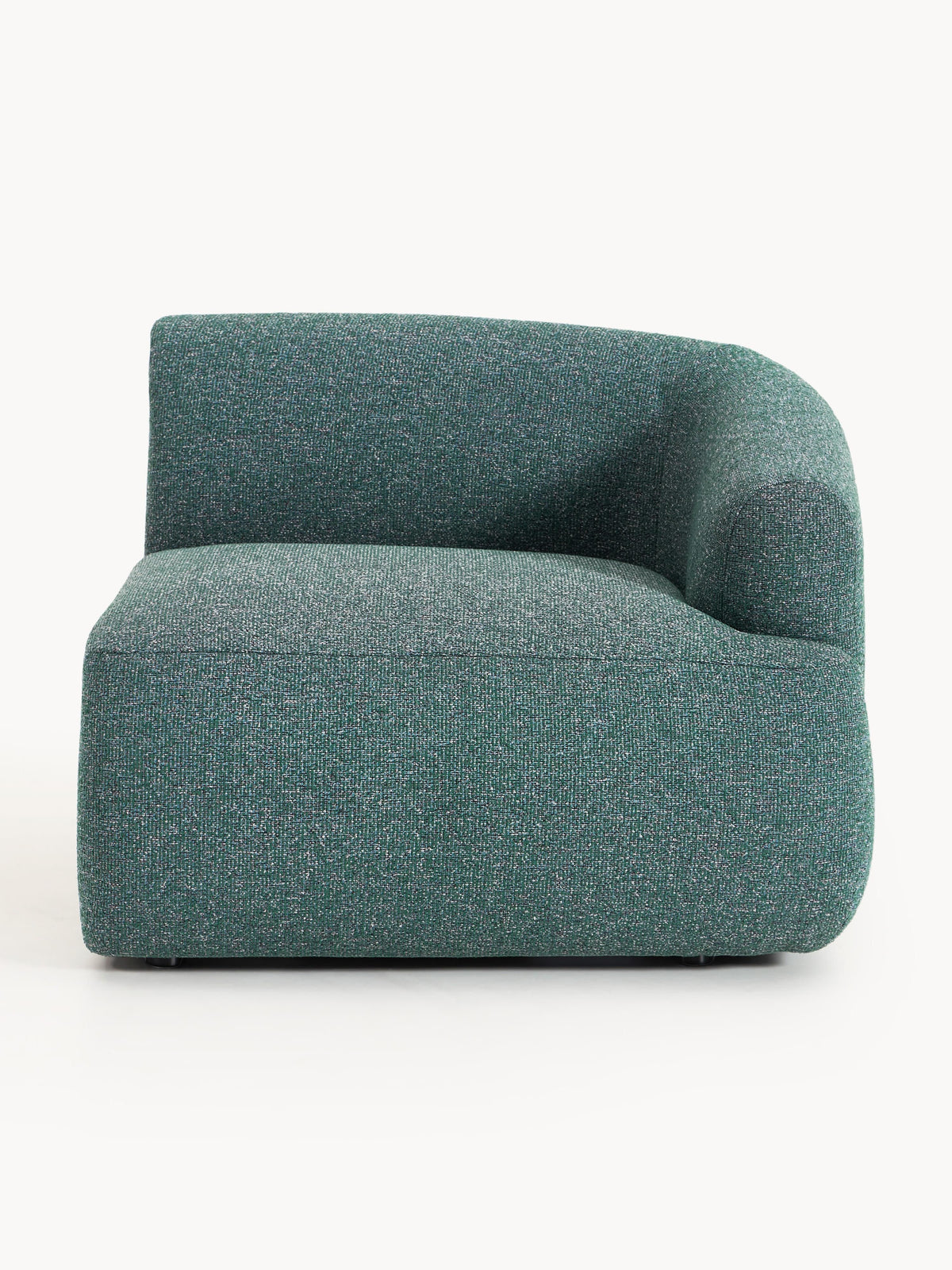 Sofia Bouclé Corner Module — Dark Grey