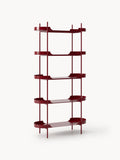 Taru Tall Metal-Shelving Unit — Warm Grey