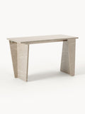 Liam Desk in Travertine Look