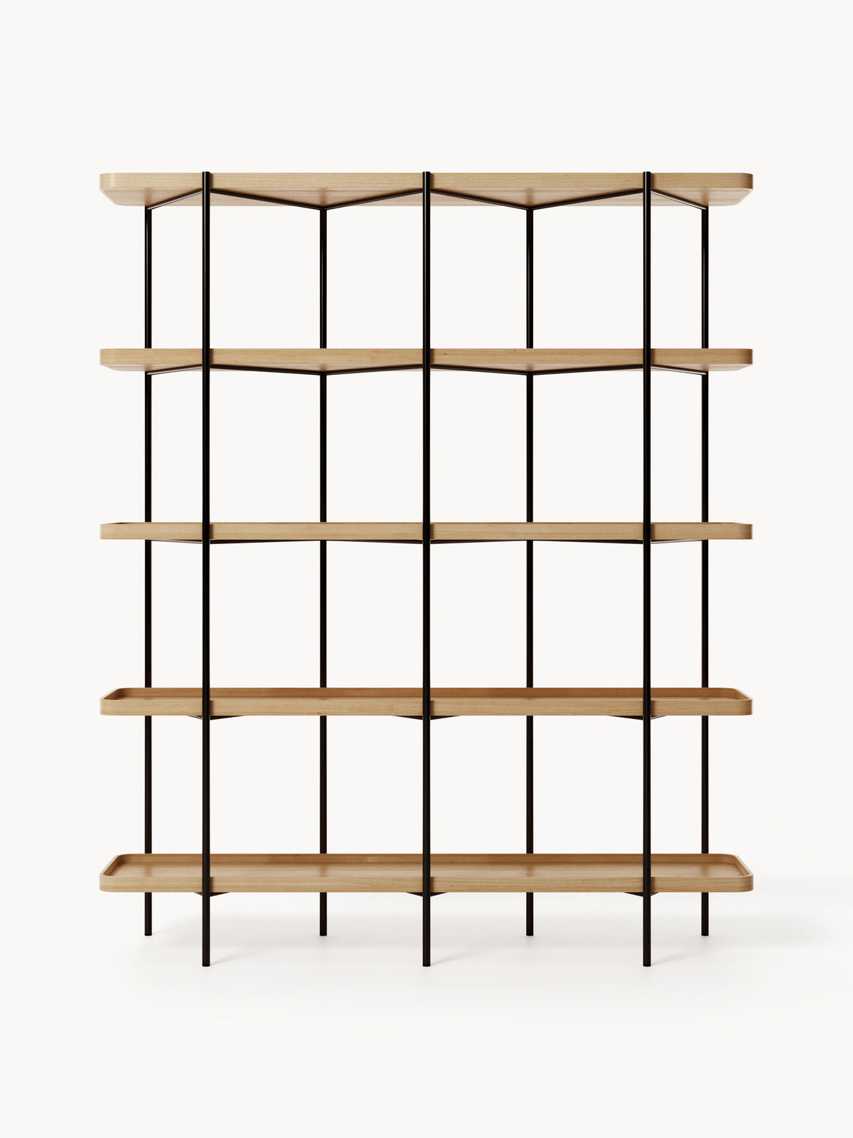 Renee Large Wooden Shelving Unit — Linen Beige
