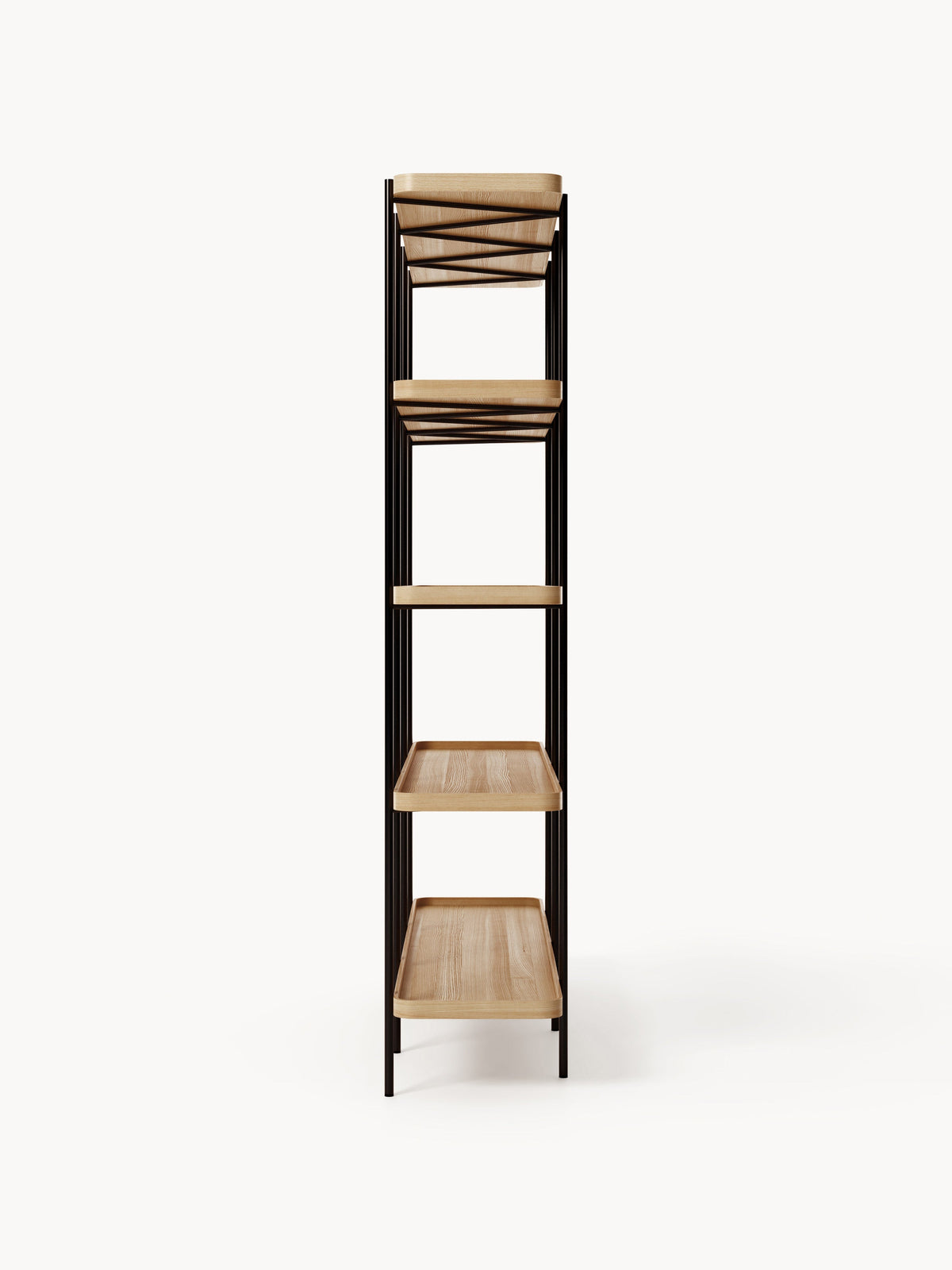 Renee Large Wooden Shelving Unit — Linen Beige