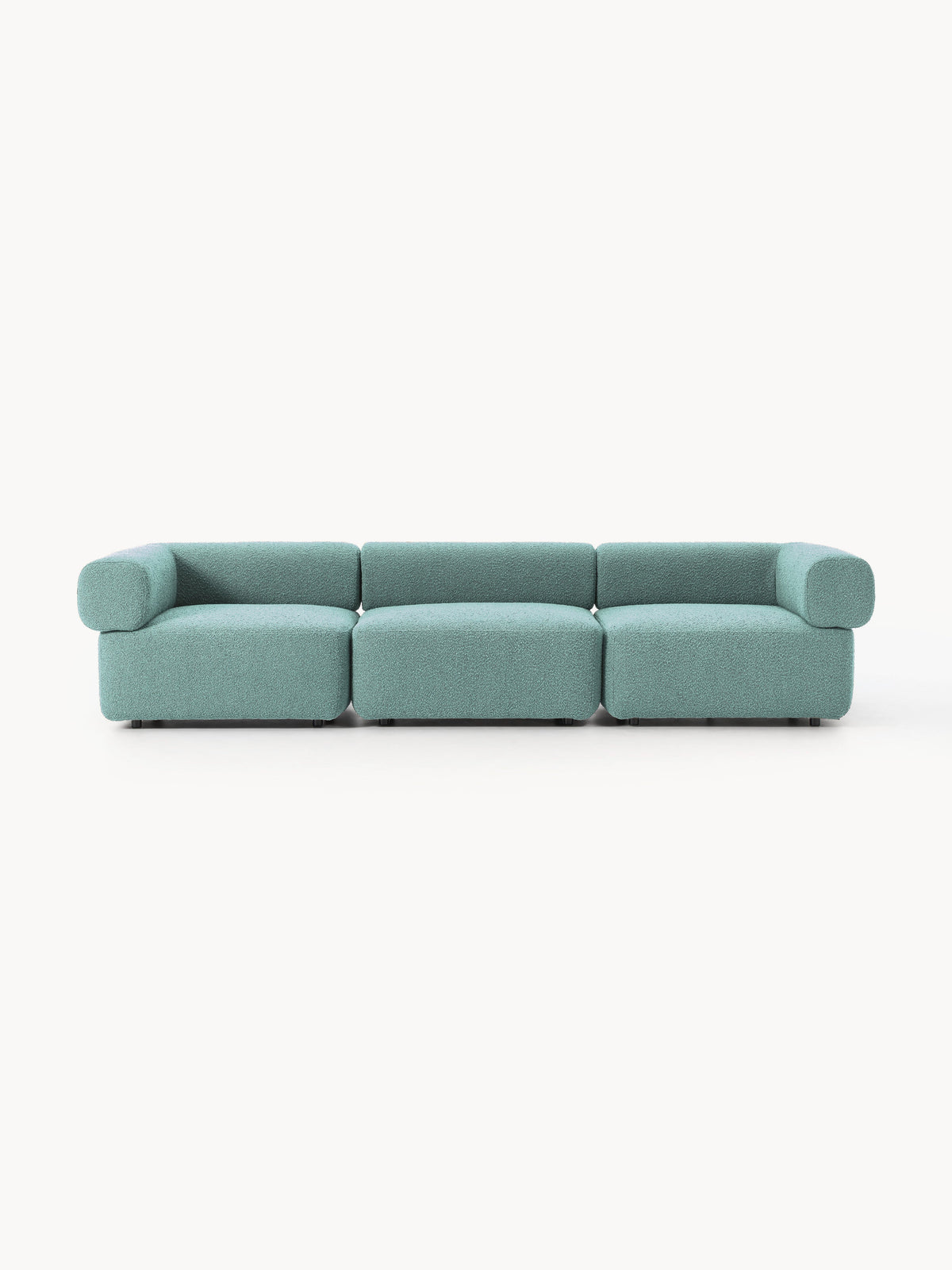 Anton Modular Bouclé Sofa (4-seater) — Grey