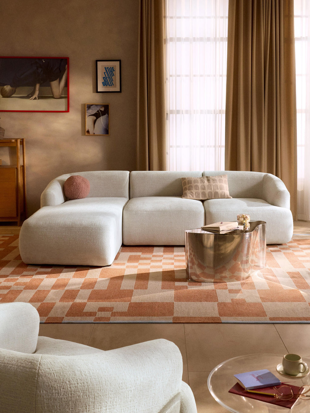 Sofia Chaise-Corner Module — Light Grey