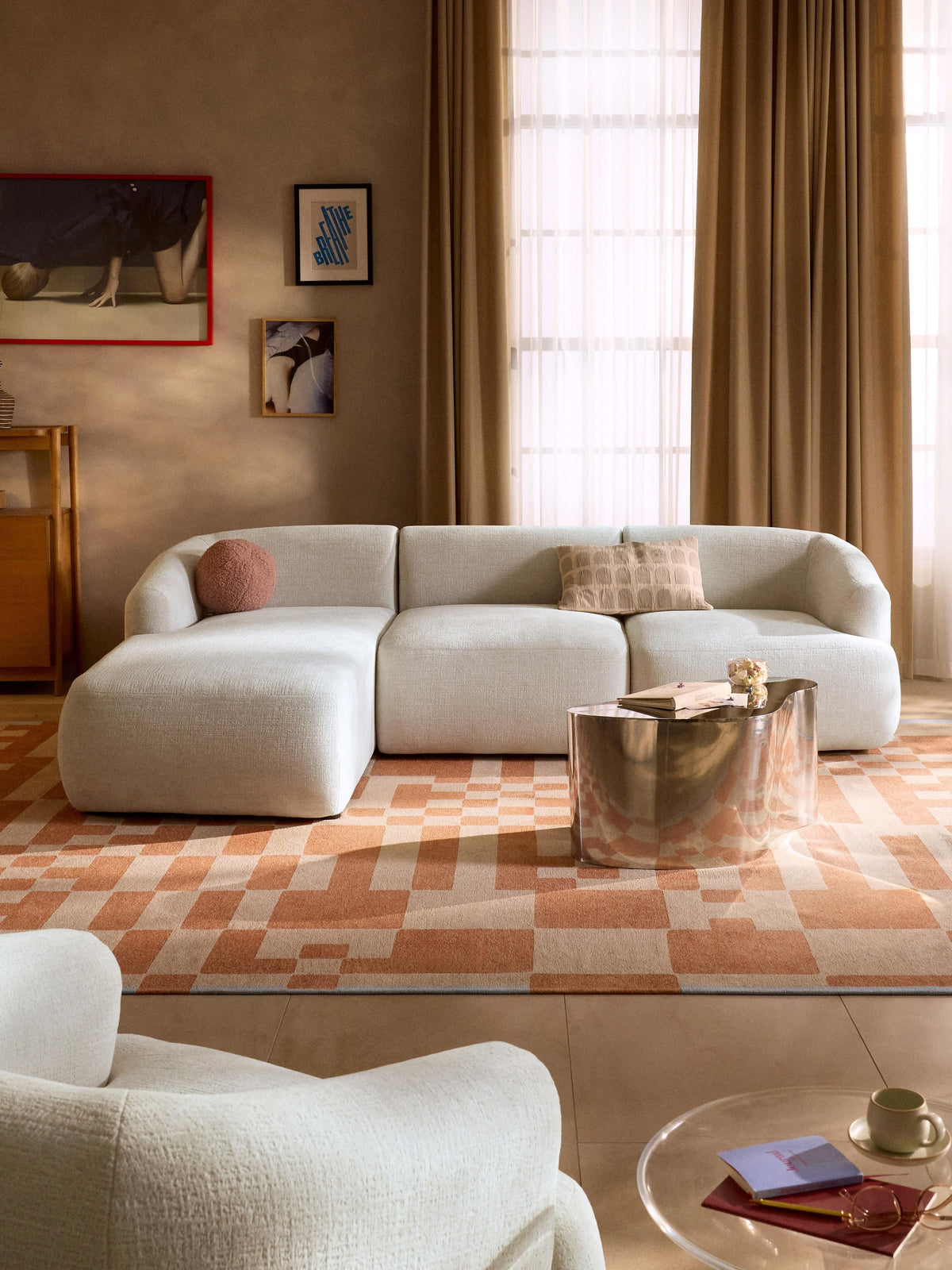Sofia Chaise-Corner Module — Light Grey