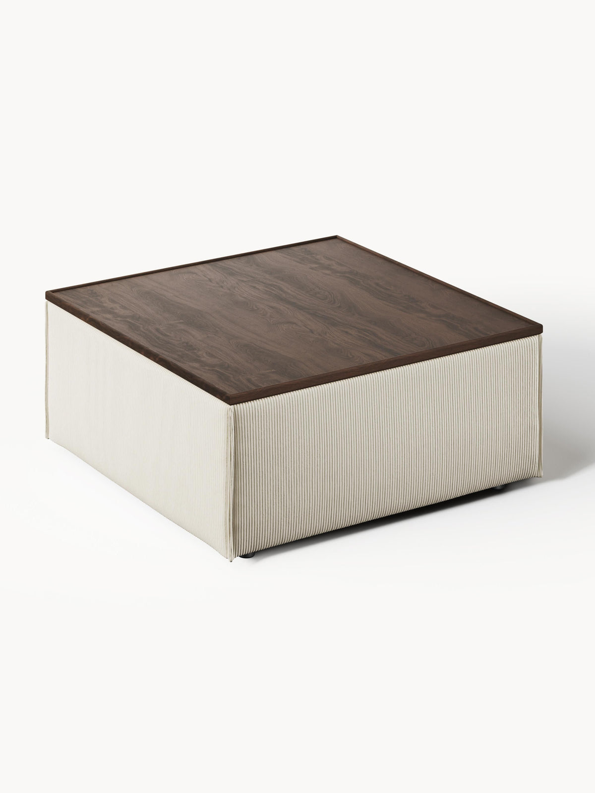 Lennon Sofa Ottoman in Corduroy with Storage — Eucalyptus