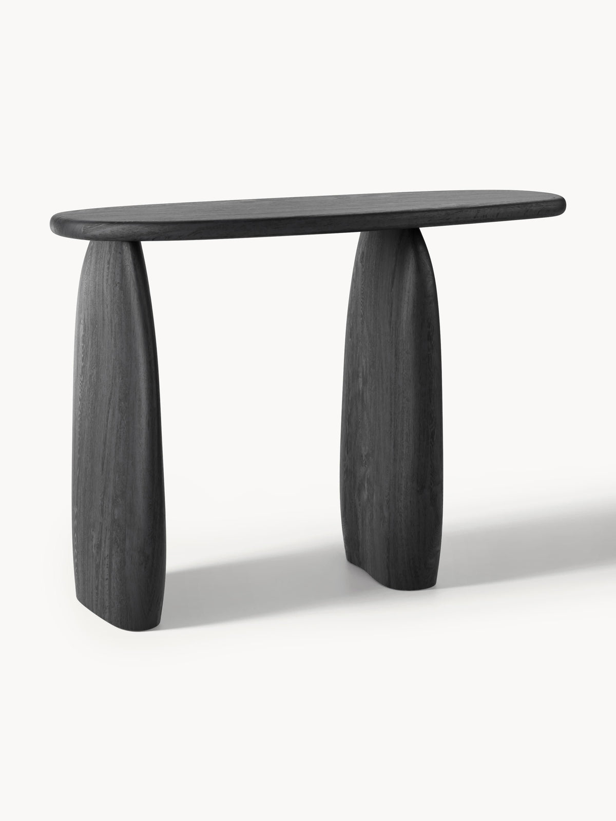 Pamuk Console Table in Mango Wood — Slate Grey