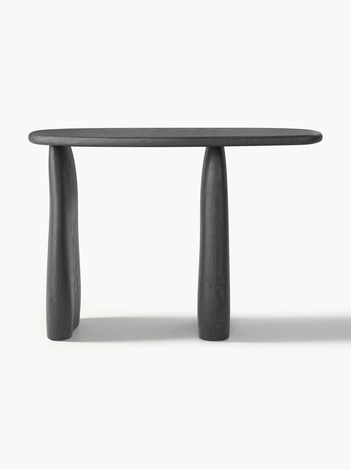 Pamuk Console Table in Mango Wood — Slate Grey