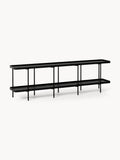 Renee Low Wooden Shelving Unit — Clay