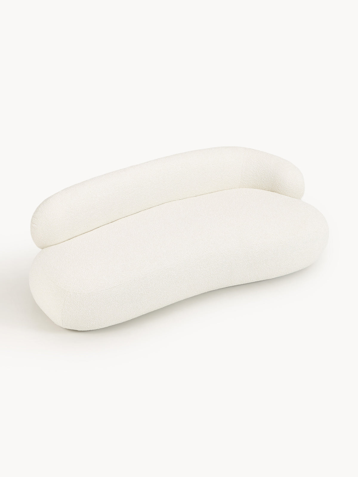 Alba Bouclé Sofa (3-seater) — Off-White