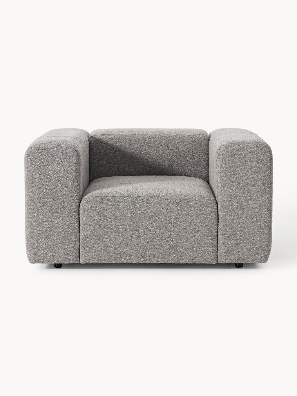 Lena Bouclé Lounge Chair — Taupe