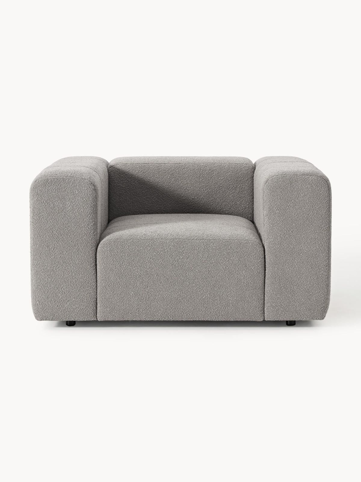 Lena Bouclé Lounge Chair — Taupe