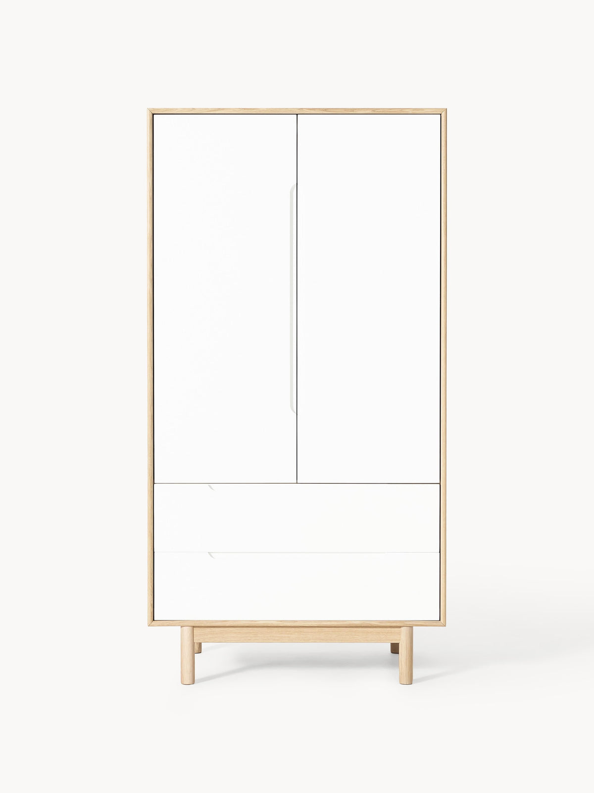 Cassy Small Wardrobe, 2-door — Cream