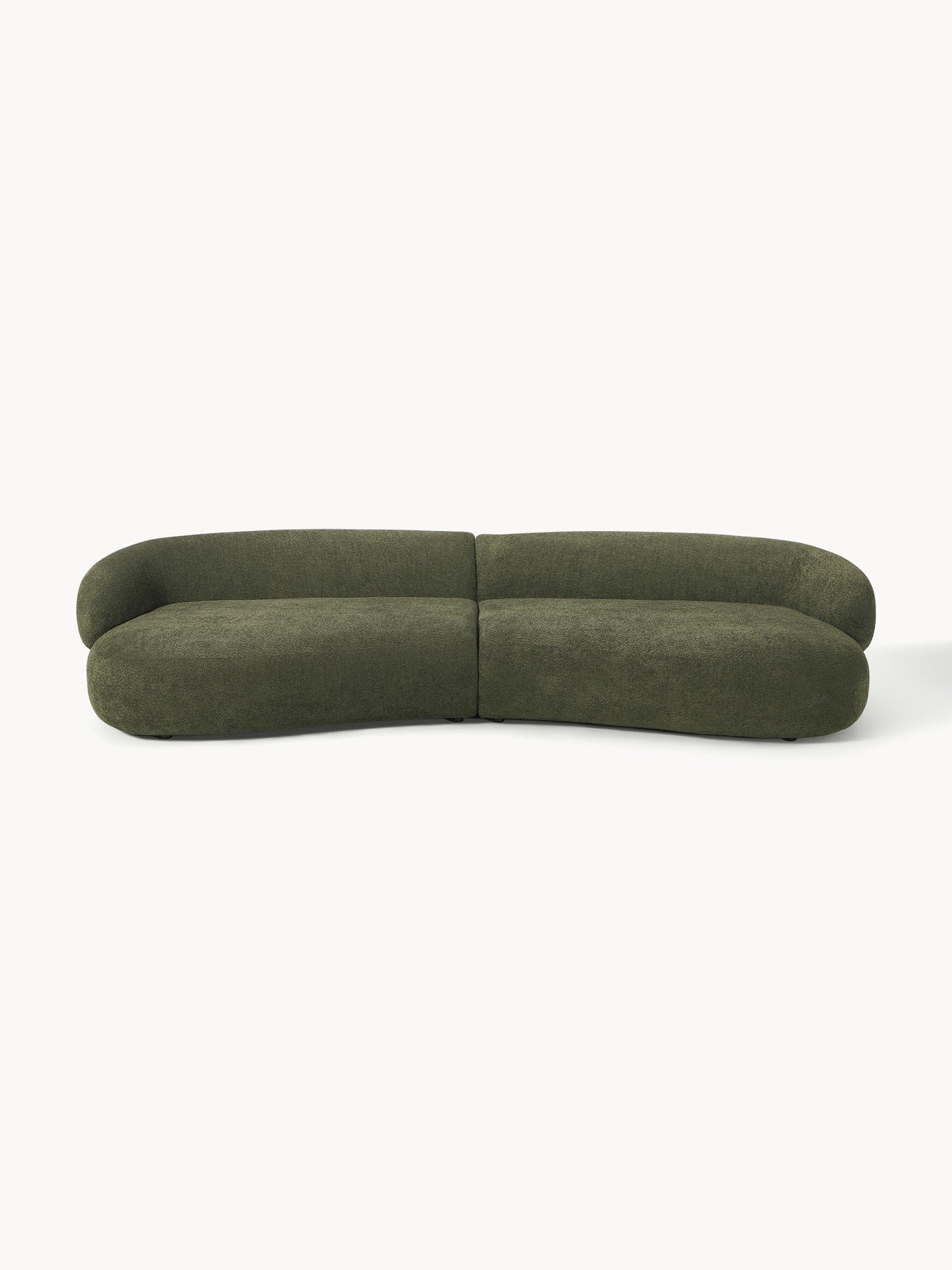 Alba Sofa (4-seater) in Teddy Bouclé — Green