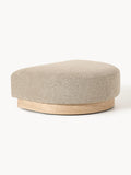 Natalie Sofa Ottoman in Teddy Bouclé — Sand Beige