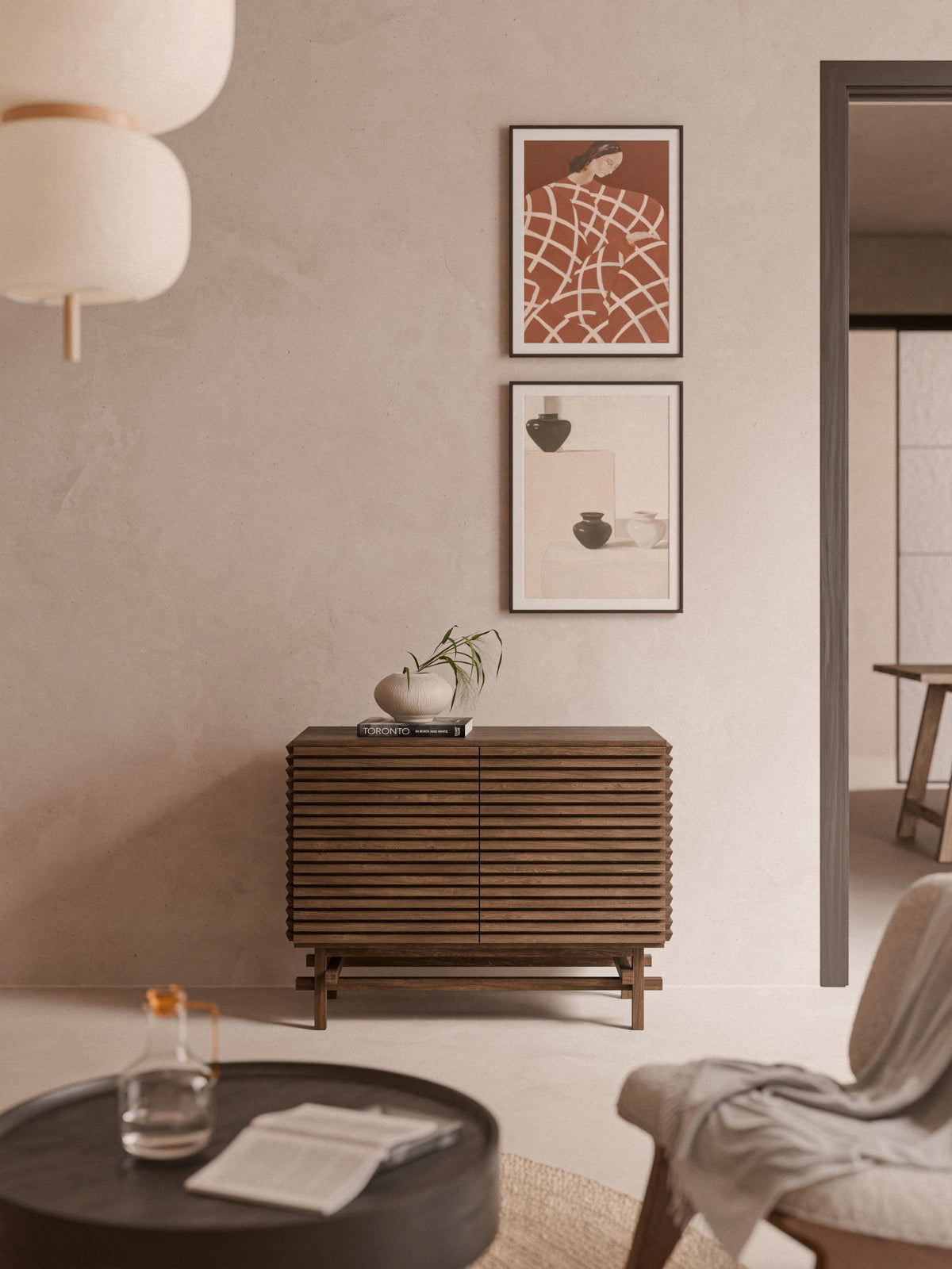 Pierce Chest of Drawers in Oak — Brown
