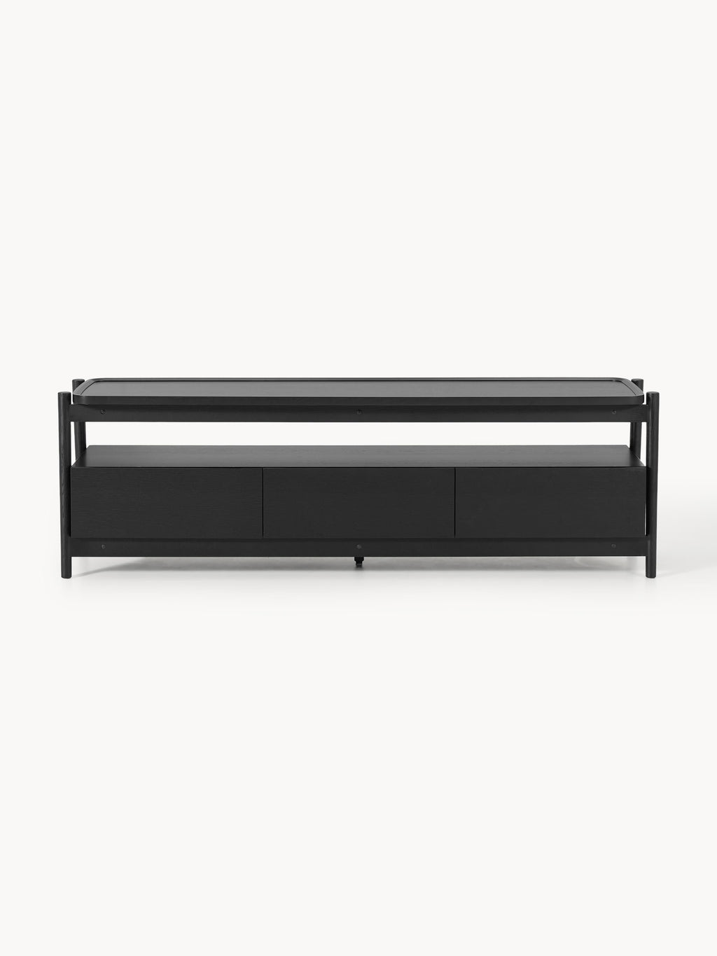 Libby Wood-Lowboard — Dark Grey