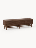Pierce Small Lowboard in Oak — Dark Grey