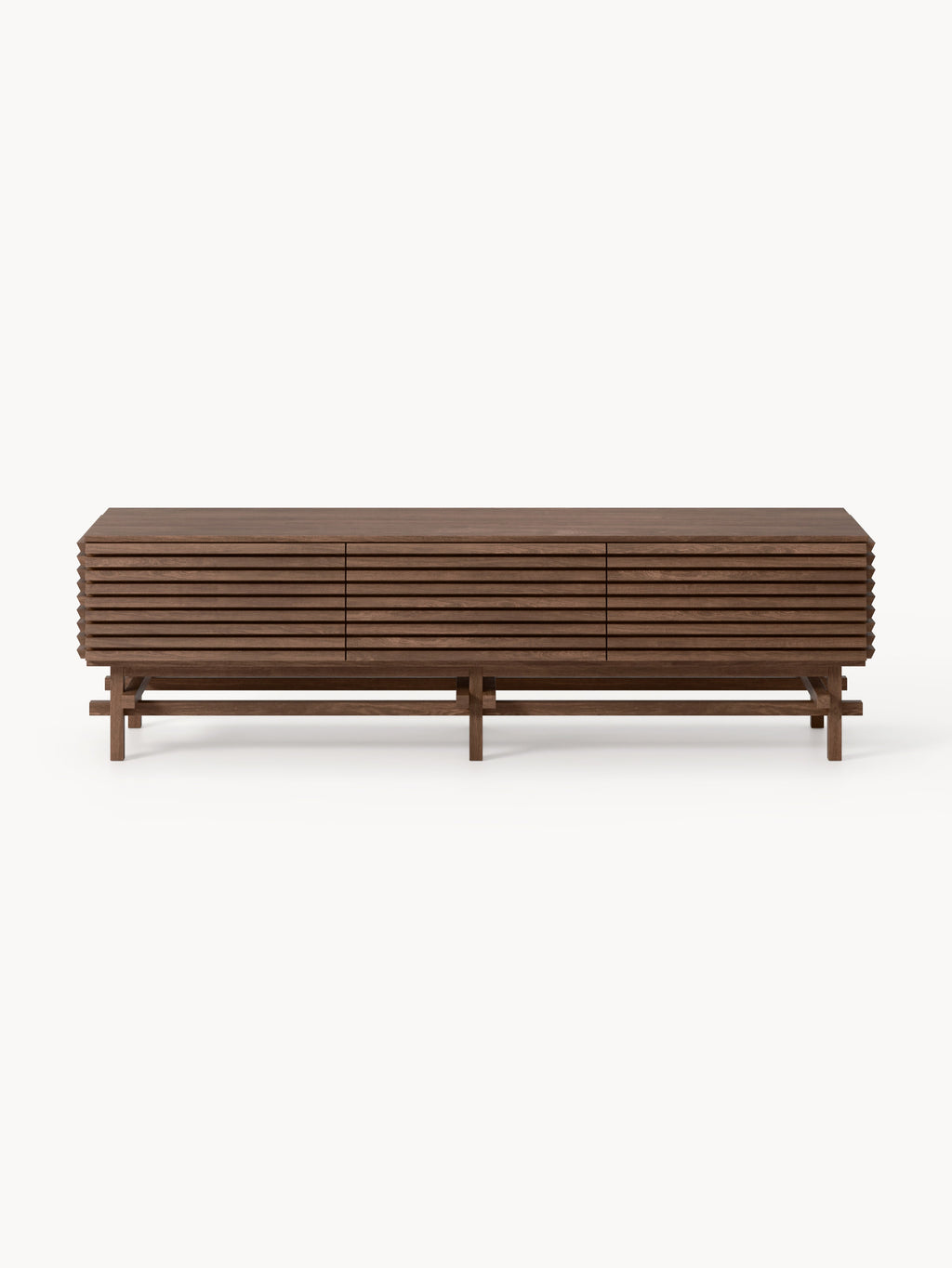 Pierce Small Lowboard in Oak — Dark Grey