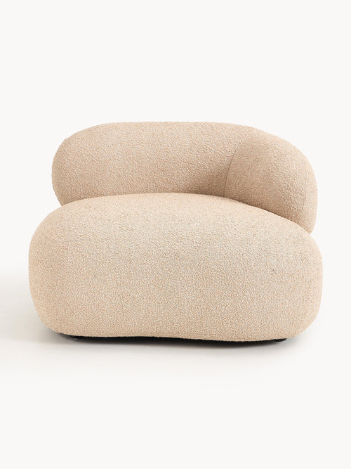 Alba Bouclé Lounge Chair — Oatmeal