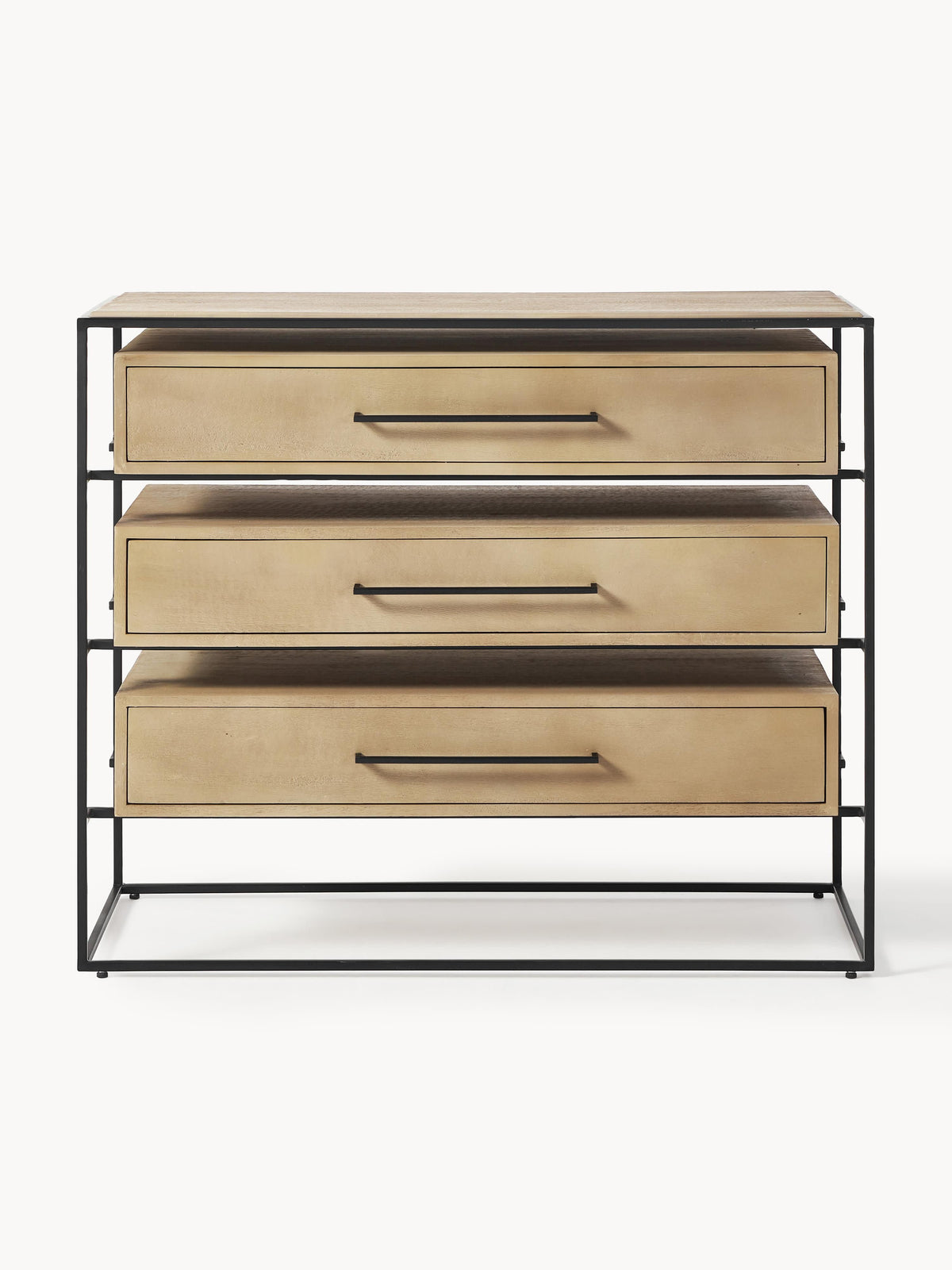 Lyle Chest of Drawers in Mango Wood — Taupe