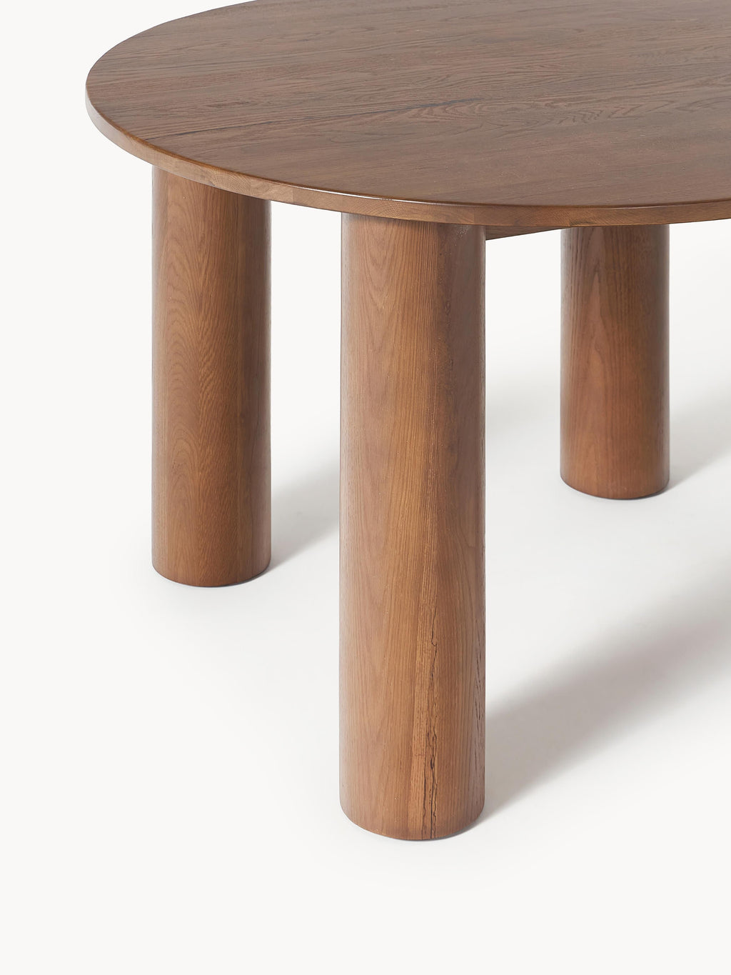 Ohana Round Dining Table in Oak, Ø 120 cm — Taupe