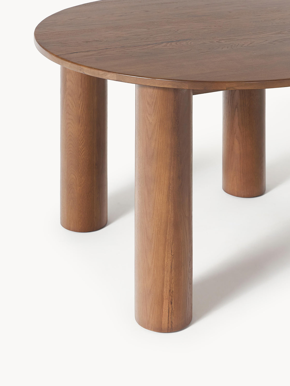 Ohana Round Dining Table in Oak, Ø 120 cm — Taupe