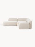 Wolke Modular Corner Sofa (4-seater) with Chaise Longue — Pearl Grey