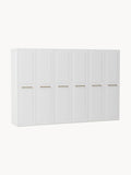 Charlotte Modular Hinged-Door Wardrobe, 100 cm Width, in various sizes — Ivory