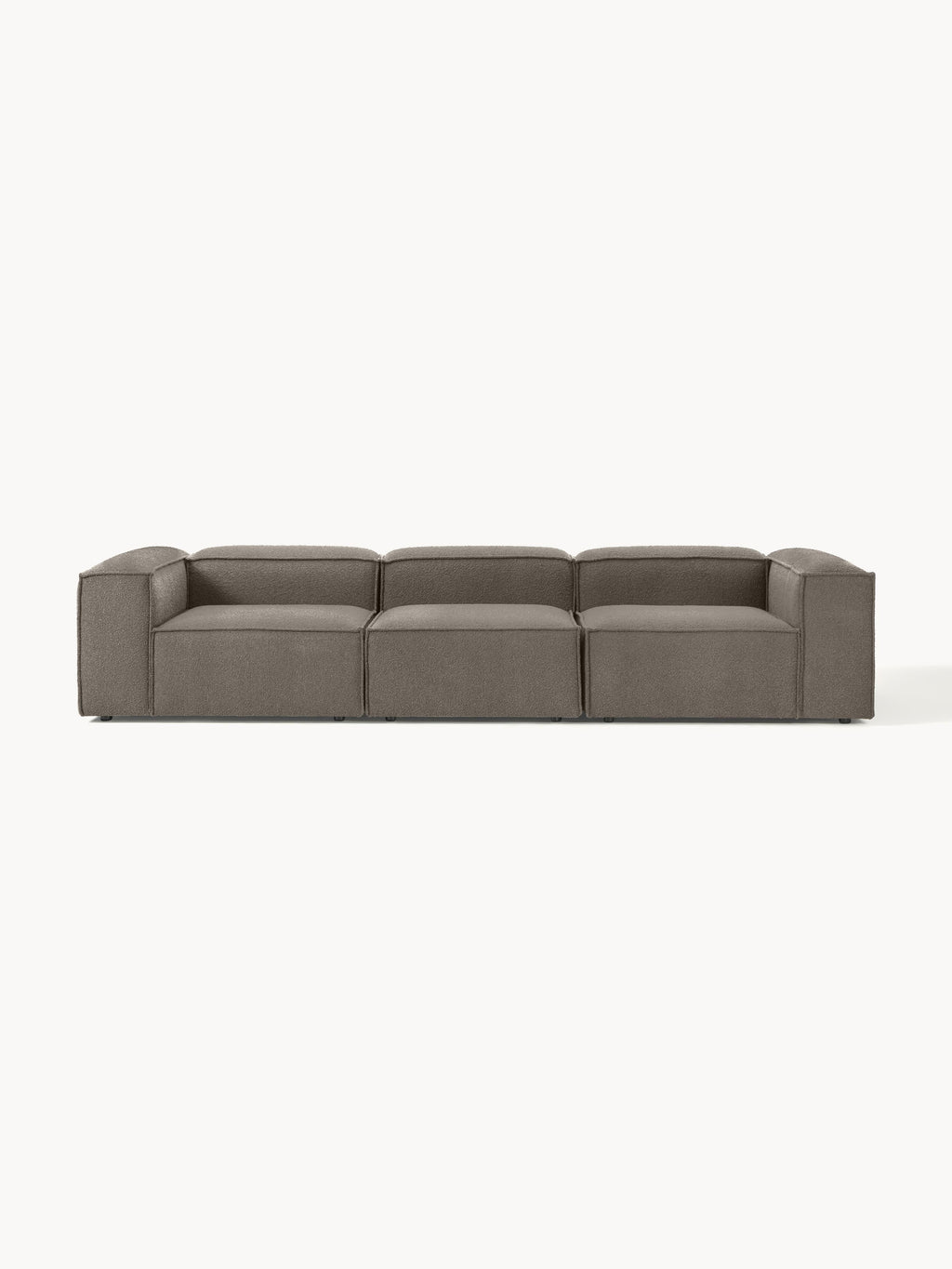 Lennon Modular Sofa (4-seater) in Bouclé — Dark Grey