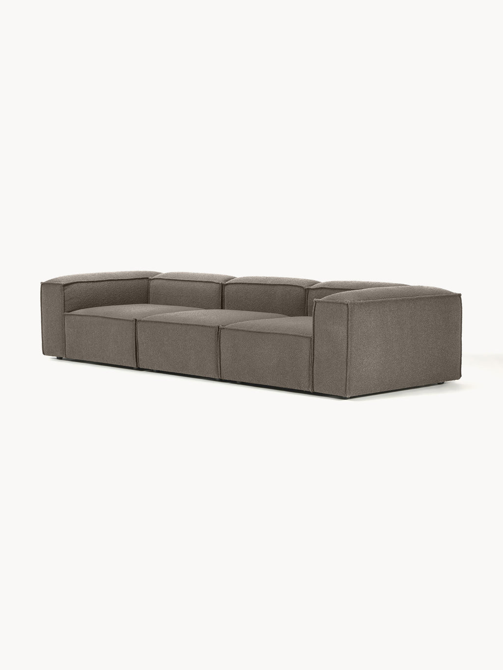 Lennon Modular Sofa (4-seater) in Bouclé — Dark Grey