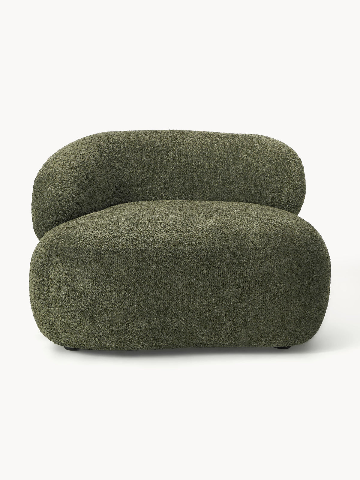 Alba Lounge Chair in Teddy Bouclé — Anthracite