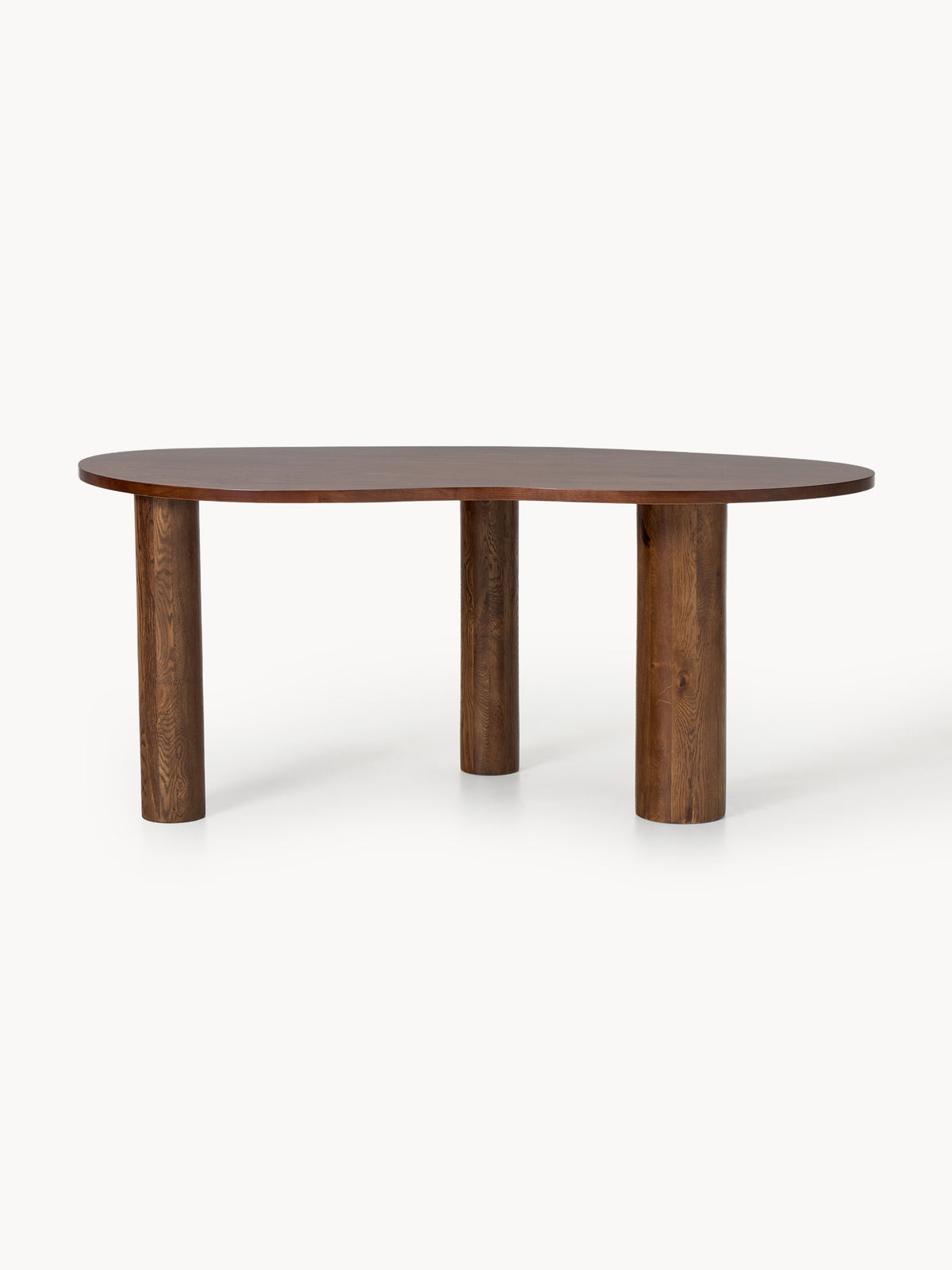 Naruto Dining Table in Oak in Organic Form, in various sizes — Warm Grey