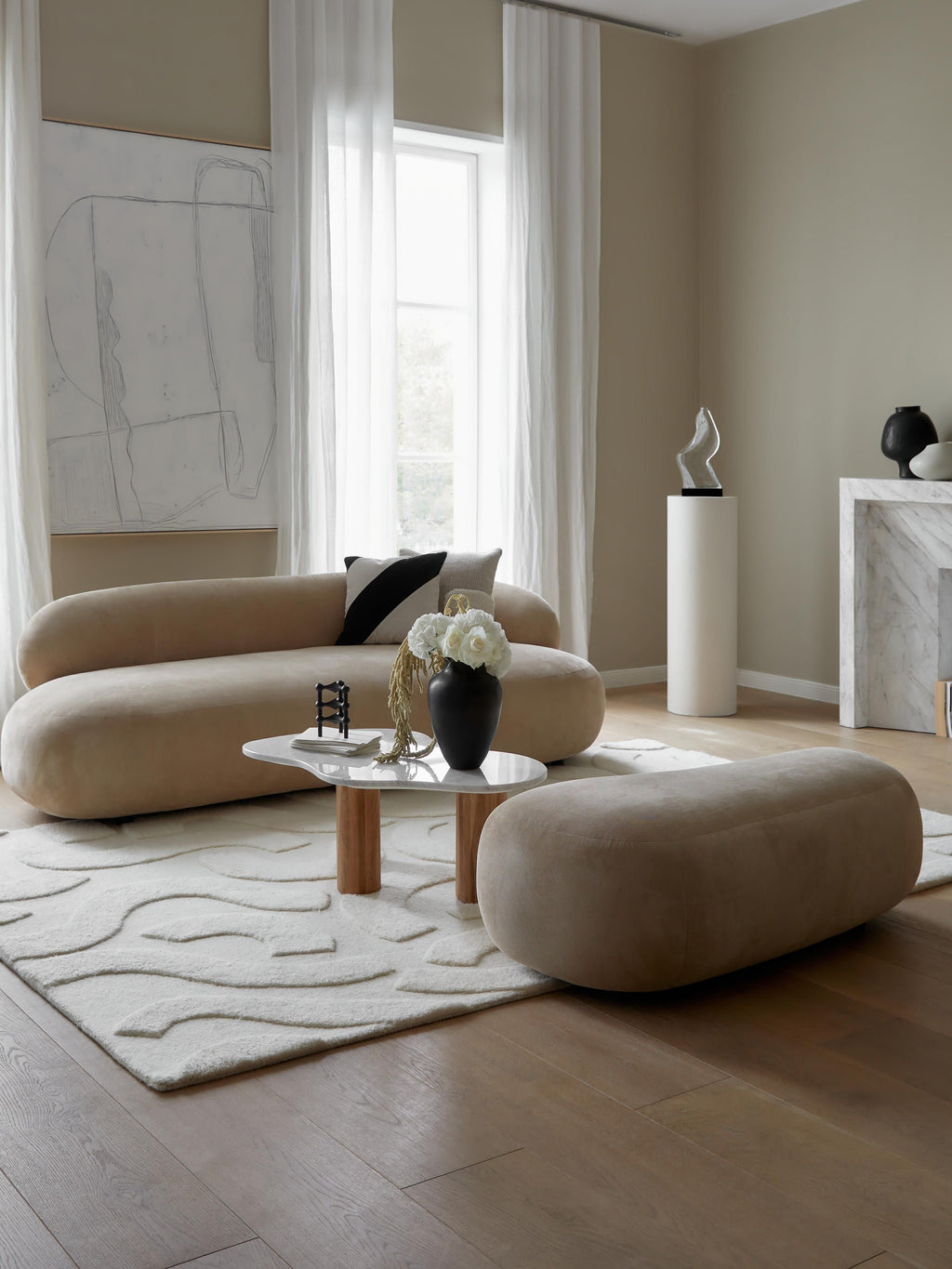 Alba Sofa (3-seater) — Sand