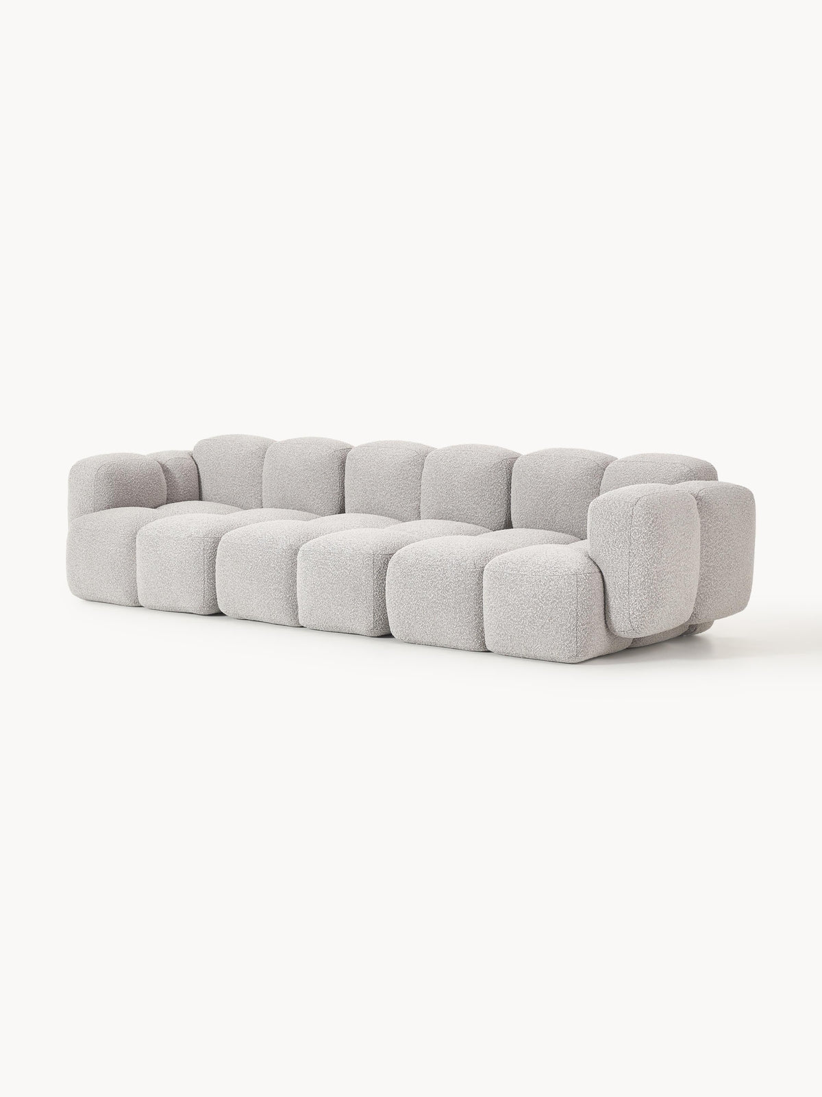 Tayla Modular Sofa (4-seater) in Bouclé — Oatmeal
